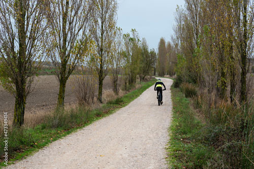 Mountain biking on rural roads