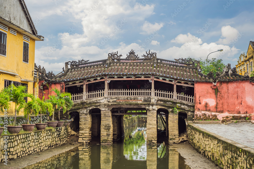 Beautiful Japanese Bridge in Hoi An. Vietnam