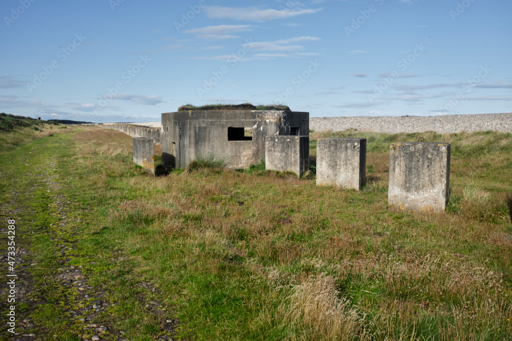 Abandoned Pill Box from WW 2 on the Moray coast.
