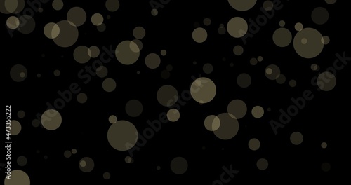 Vector image of bokeh effect against black background with copy space