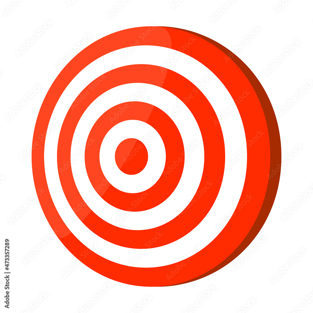Target icon with a sense of gloss. vector. Target icon with a sense of gloss. vector.