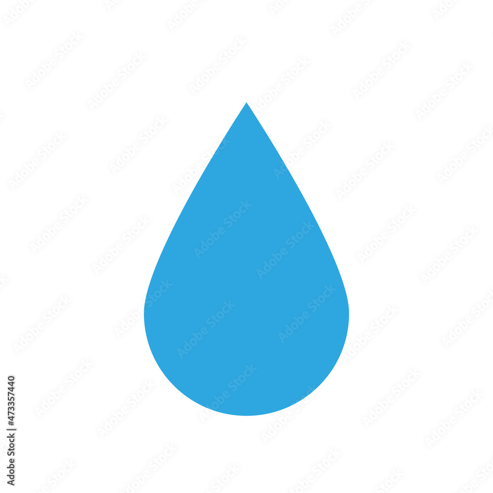 Simple water drop icon. Flat vector. Simple water drop icon. Flat vector.