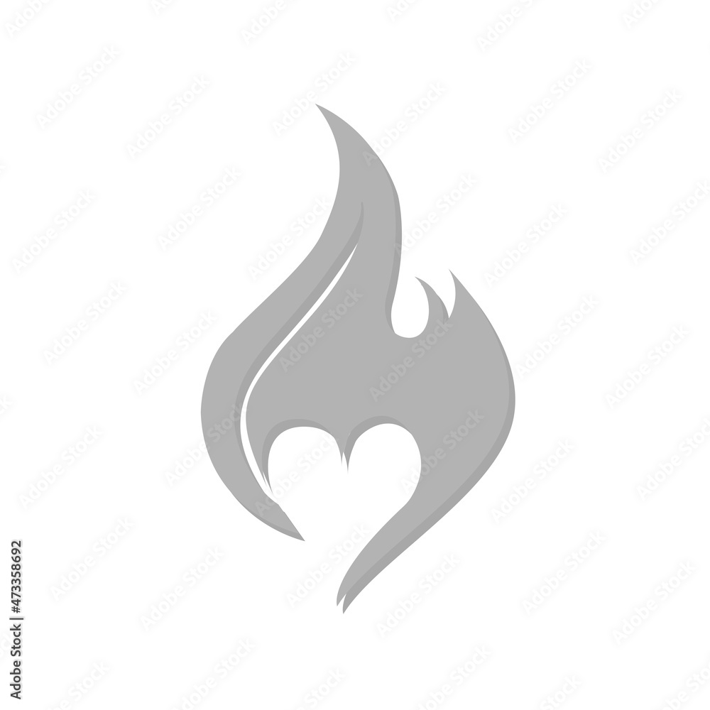 fire love, flame, vector illustration fire love, flame, vector illustration