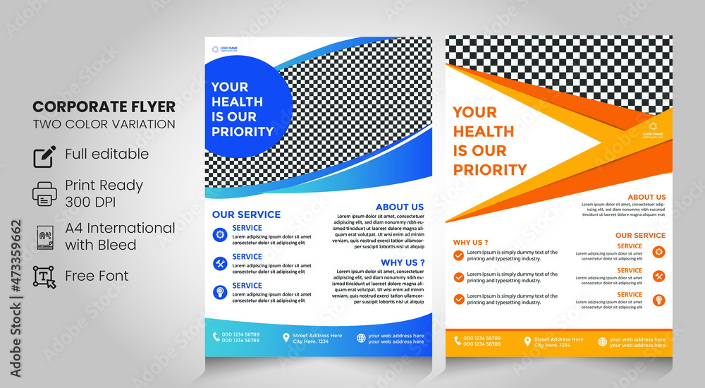 health flyer design premium template vector file health flyer design premium template vector file