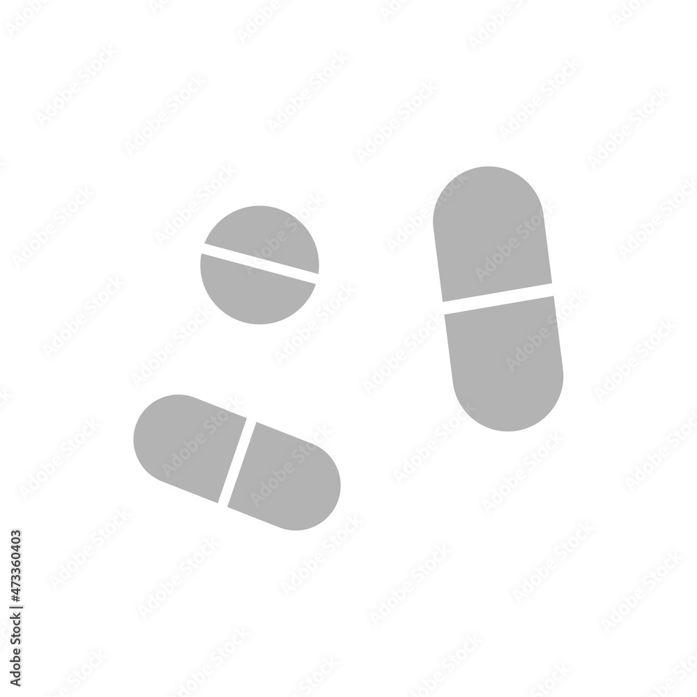 pills icon on white background, vector illustration pills icon on white background, vector illustration