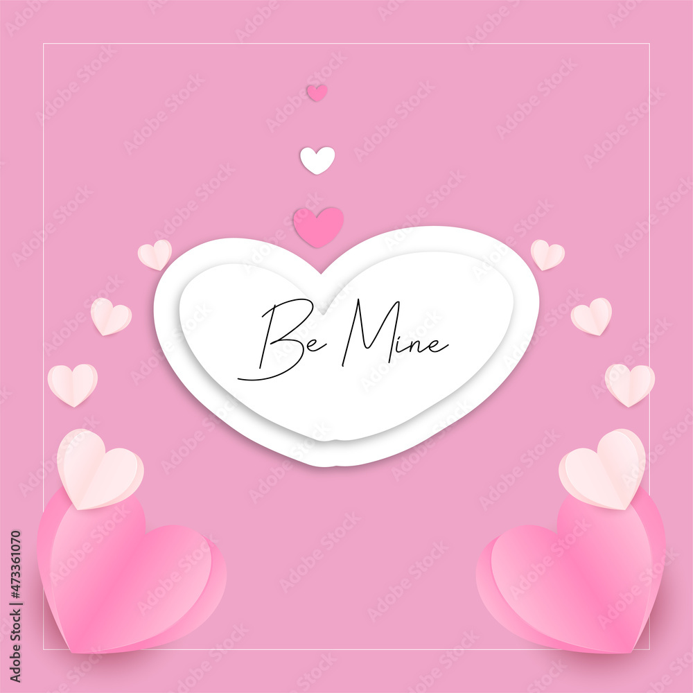 Happy valentine's day greeting card background template. Trendy abstract square art templates. Suitable for social media posts, mobile apps, banners design and web/internet ads. Happy valentine's day greeting card background template. Trendy abstract square art templates. Suitable for social media posts, mobile apps, banners design and web/internet ads.