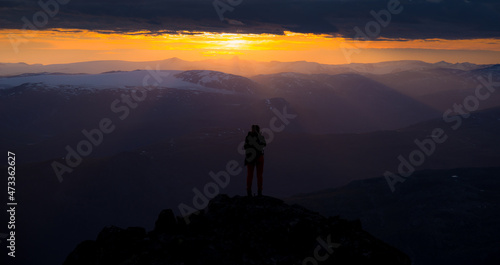 Sunset from 2000 masl photo
