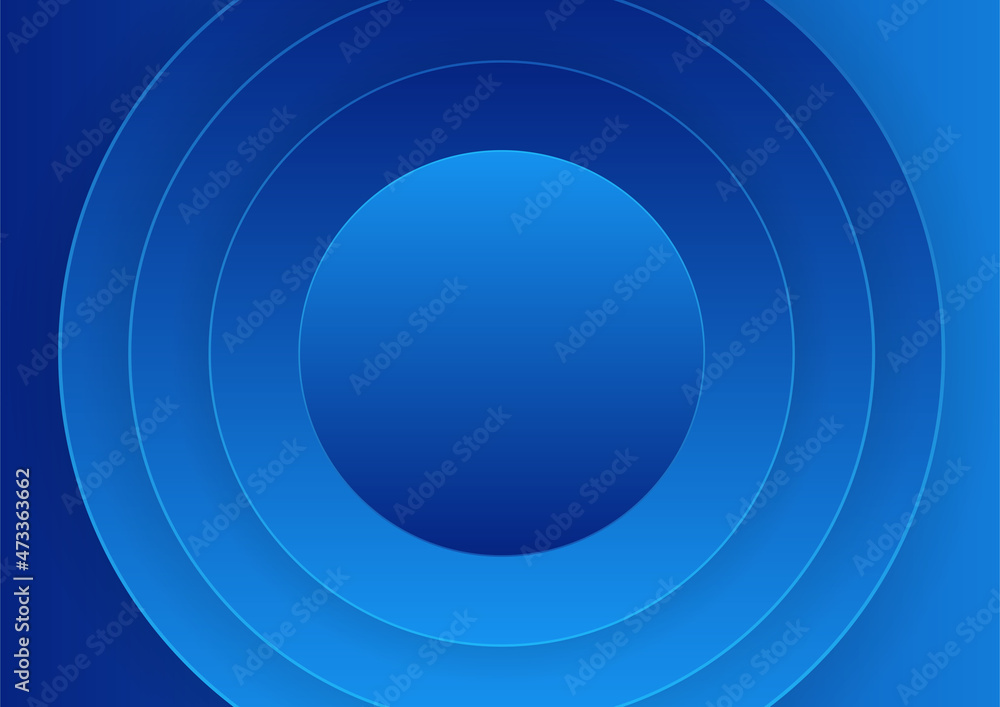 Modern blue abstract circle background