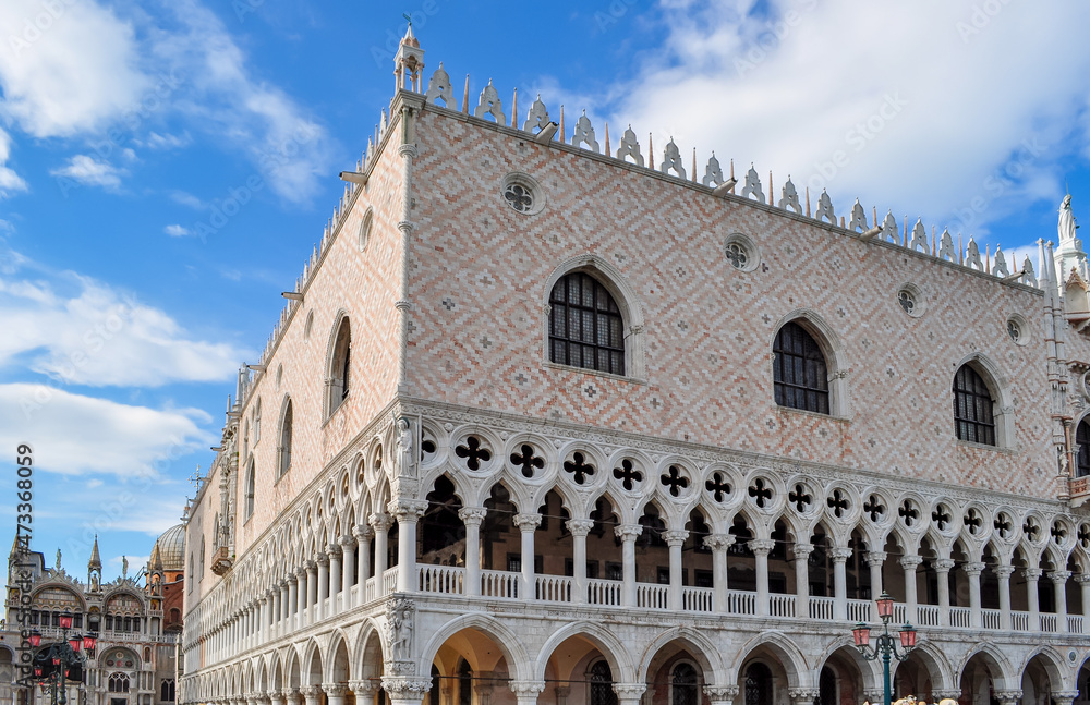 Doges palace on St. Mark's square in Venice, Italy