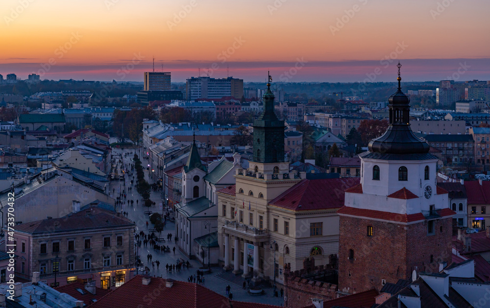 Lublin at Sunset