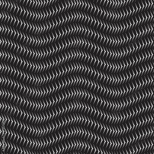 Wallpaper Mural Vector geometric seamless pattern. Modern geometric background with dot waves. Torontodigital.ca