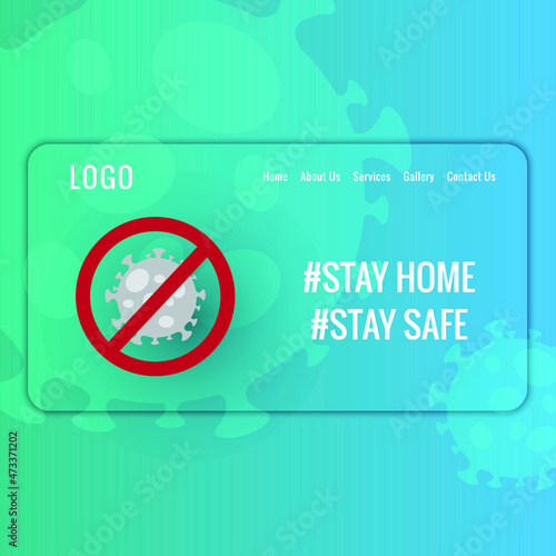Stay Home Stay Safe Quarantine Web Banner