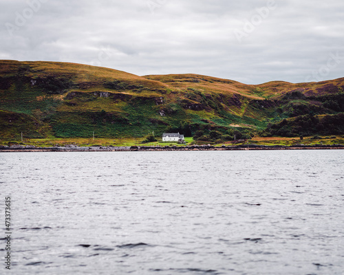 Lone house by ocean front