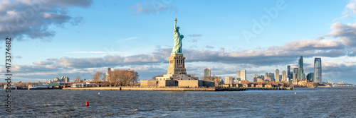 Liberty Island with Statue of Liberty, New York City, USA photo