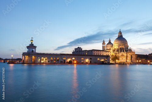 Santa Maria della Salute and the Dogana da Mar, Venice, Veneto, Italy