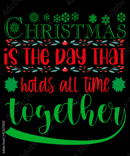 Christmas t-shirt design for Christmas day