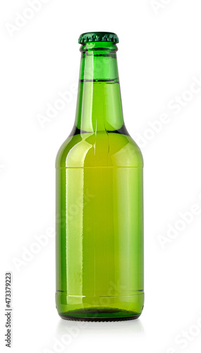 green bottle isolated