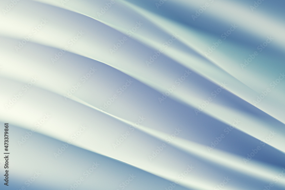 Wavy abstract structure made of paper sheets