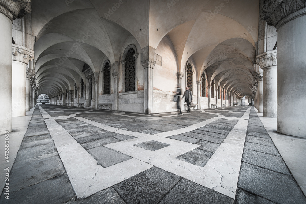 Naklejka premium Venedig 2021 Zeitsprung