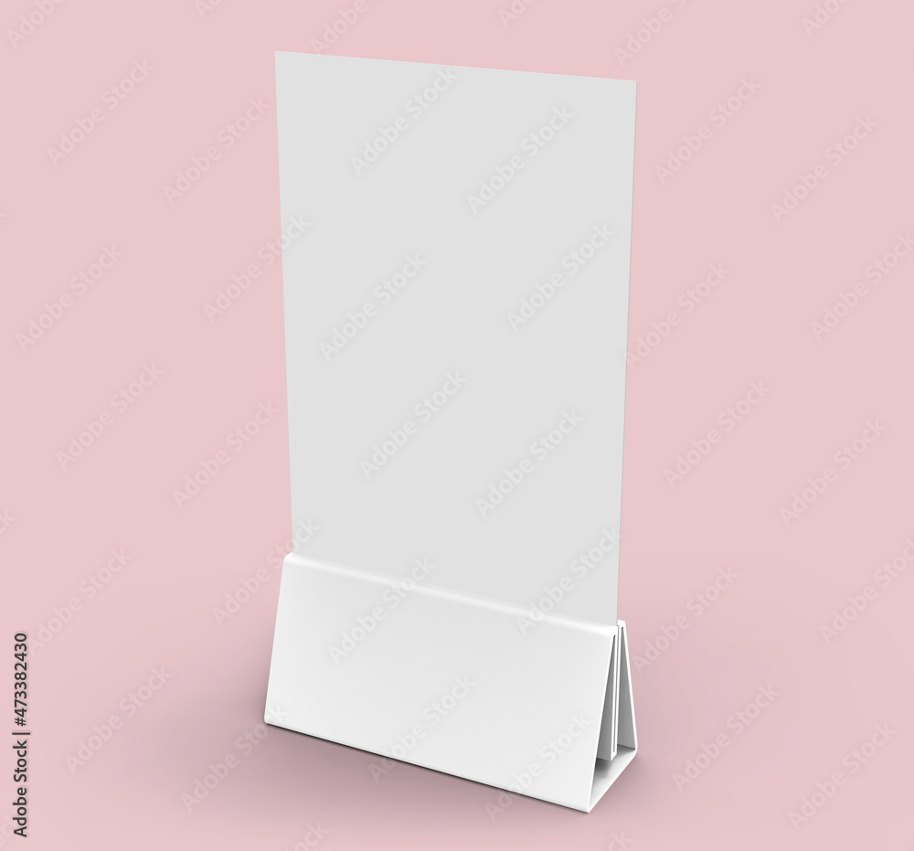 Promotional Table Tent Mockup Template for A4 display. Promotional Table Tent Mockup Template for A4 display.