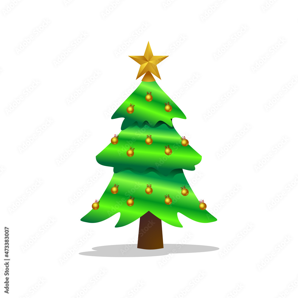 Christmas tree design vector concept Christmas tree design vector concept