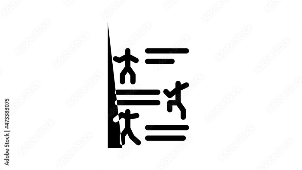 instruction dancer animated glyph icon instruction dancer sign. isolated on white background instruction dancer animated glyph icon instruction dancer sign. isolated on white background
