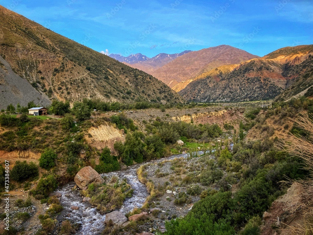 mountains and river mountains and river