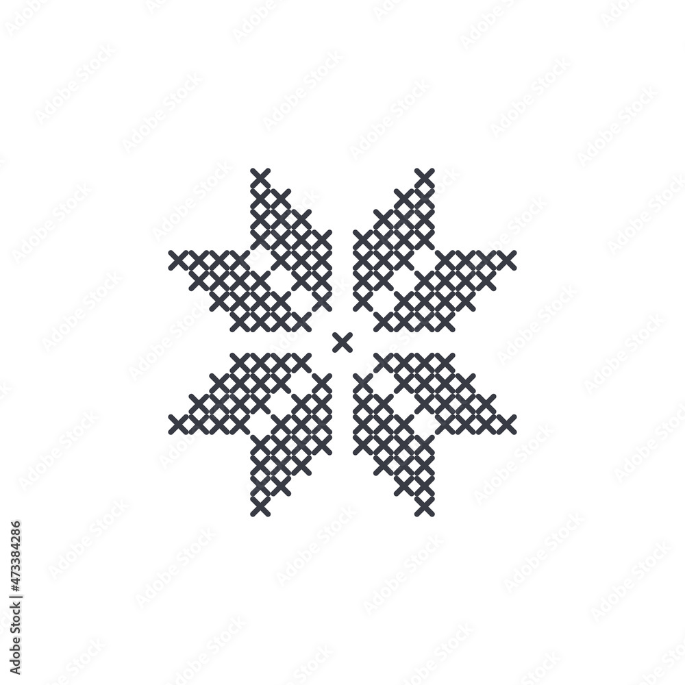 Cross stitch embroidery element pattern Cross stitch embroidery element pattern