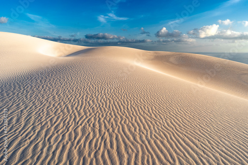 white sand dunes on Socotra island