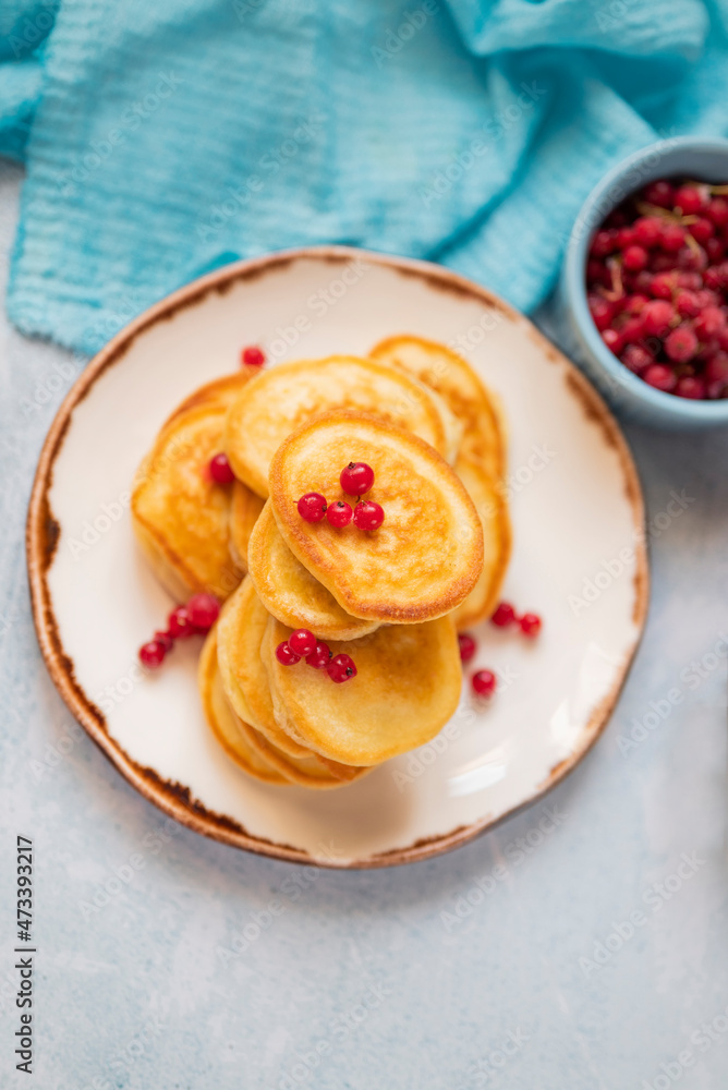 delicious pancakes with berries for breakfast delicious pancakes with berries for breakfast