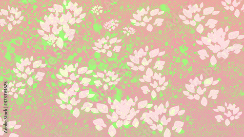 Abstract background with somon flowers 4K