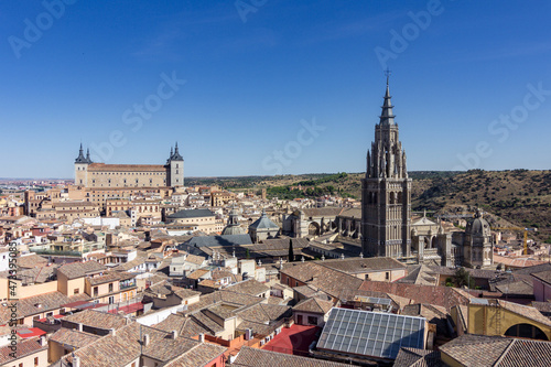 Obraz na plátne View from the tower of ildefonso church in Toledo (Spain)