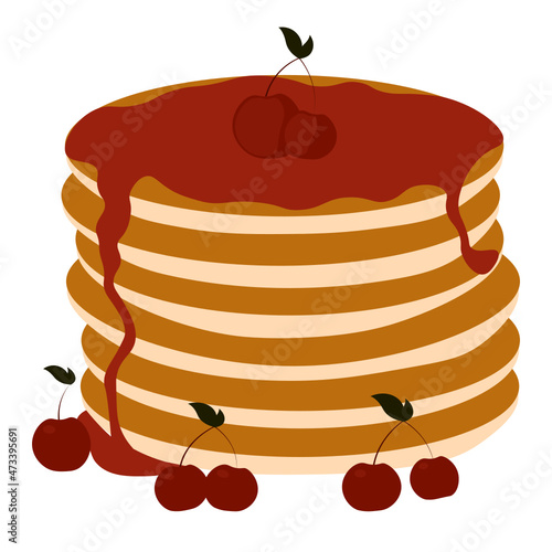 pancakes with jam