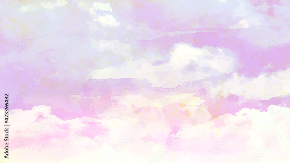 Abstract watercolor background like clouds 4K