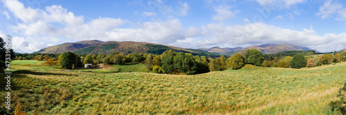Fotografía Panorama of Glen Roy in the Highlands of Scotland