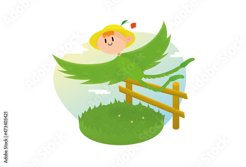 Obraz na plátně Boy bird