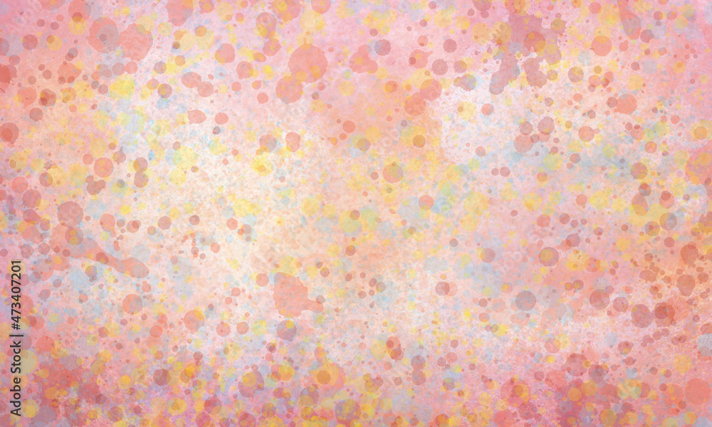 Abstract translucent watercolor background, splashes in red, yellow, pink and blue tones. Copy space, horizontal banner. Abstract translucent watercolor background, splashes in red, yellow, pink and blue tones. Copy space, horizontal banner.