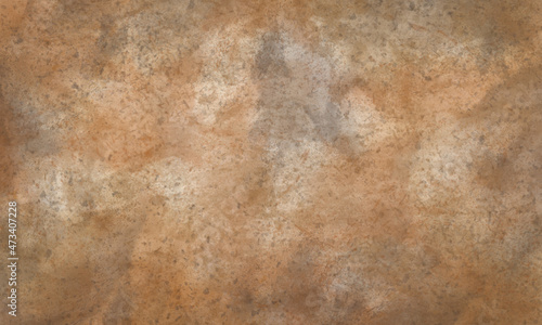 Abstract watercolor background in brown, red and gray tones. Copy space, horizontal banner. © Valeria Samoylova