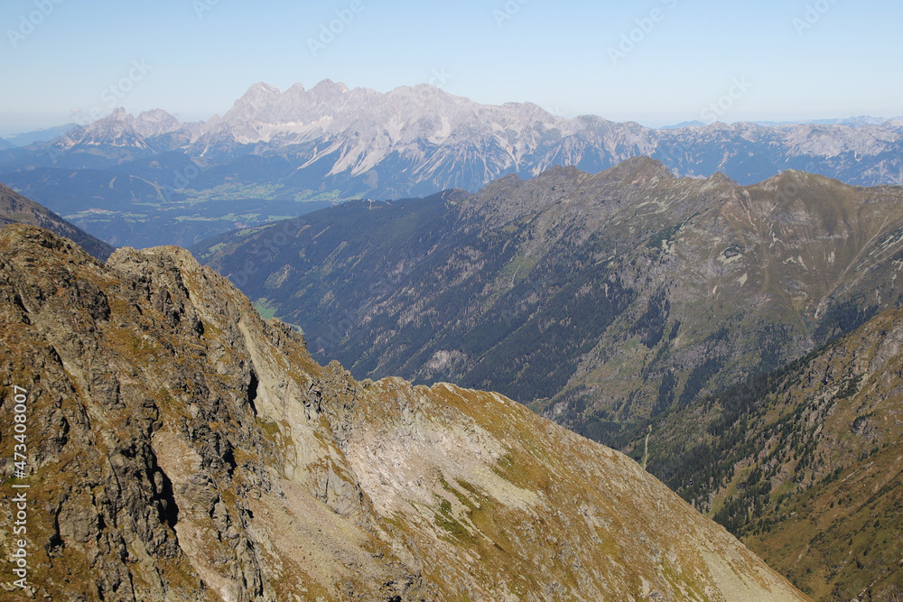 Mountain view in Klafferkessel, Austria	
