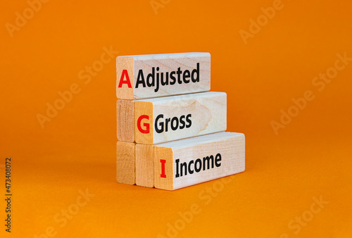 Fototapeta AGI adjusted gross income symbol