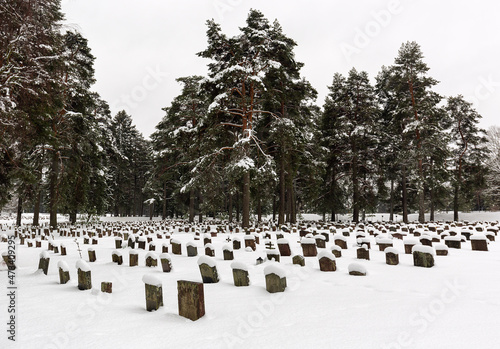 Photography Stockholm woodland cemetery in winter