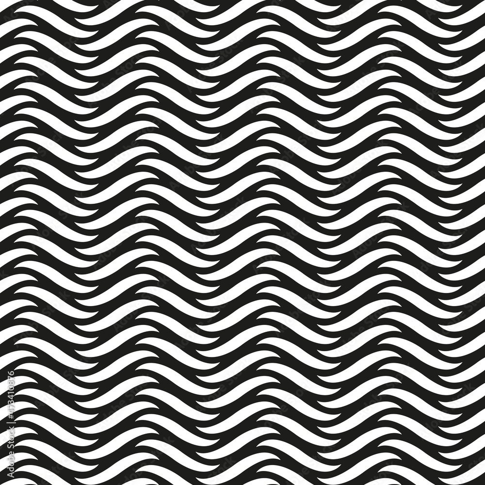 Seamless wavy line pattern background