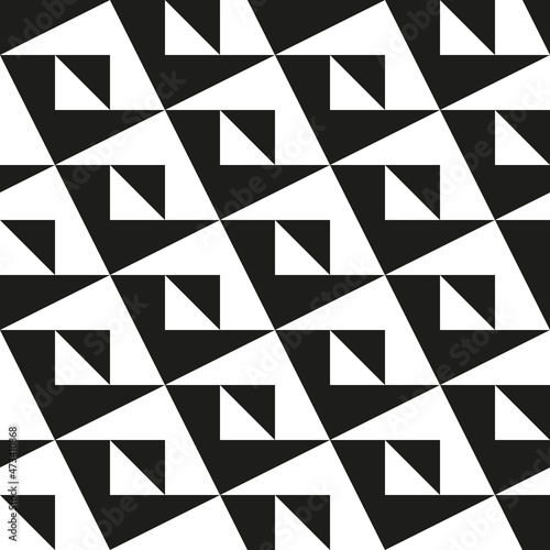 Seamless abstract geometric op art pattern background