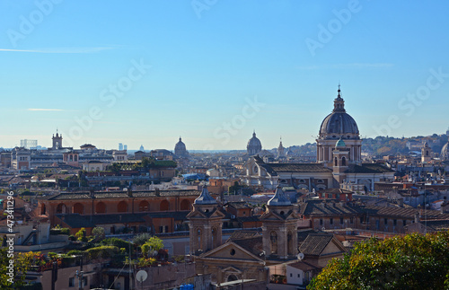 Blick von der Villa Medici über die Altstadt von Rom, Italien © Waldteufel