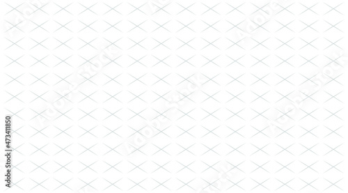 Simple abstract vector background of pale gray crosses covering a white background, geometric seamless pattern. Copy space. 