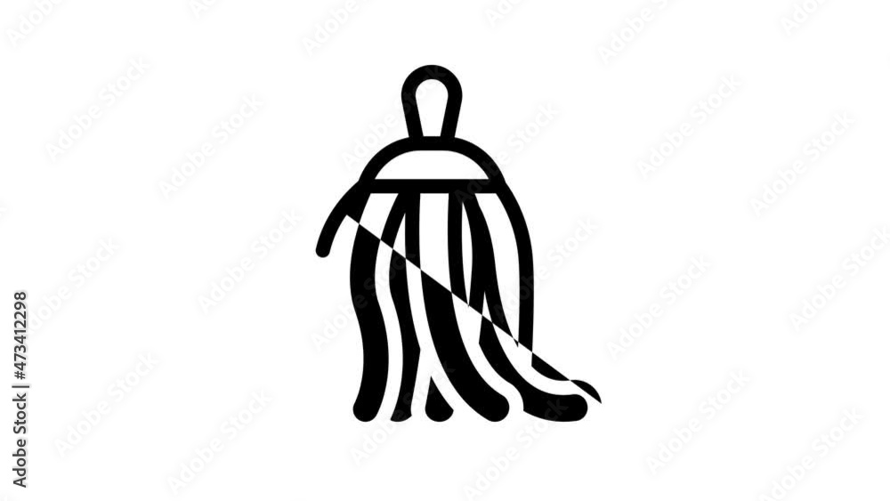 stylish dancer accessory animated line icon stylish dancer accessory sign. isolated on white background stylish dancer accessory animated line icon stylish dancer accessory sign. isolated on white background
