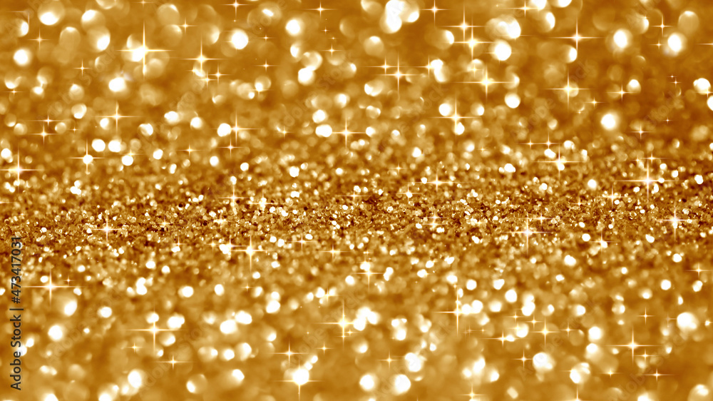 Sparkling golden festive background with sequins