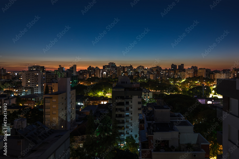 Porto Alegre, Rio Grande do Sul, Brazil, MArch 2019 - View of Porto Alegre by the sunset - Porto Alegre, Brazil