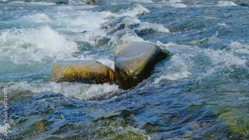 Water rapids and stone, 11/4/2021