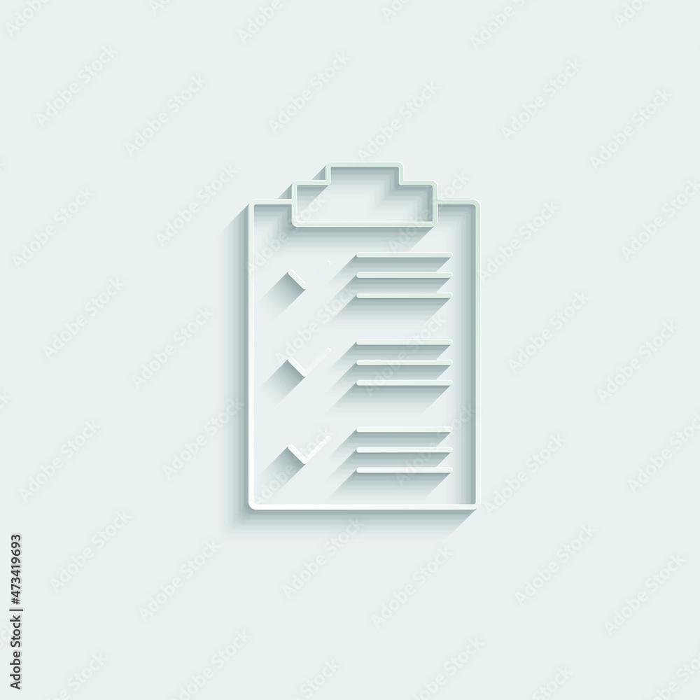 clipboard with checklist icon vector check mark sign clipboard with checklist icon vector check mark sign